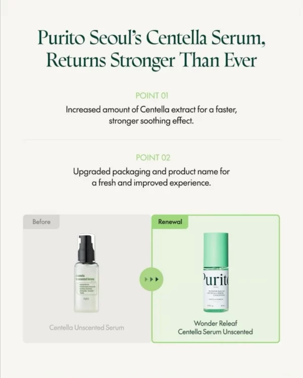 Purito Seoul Wonder Releaf Centella Serum Unscented Dreamskinhaven