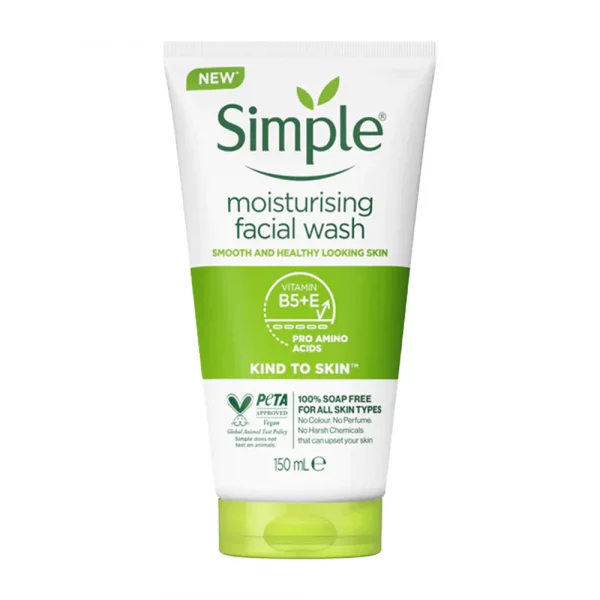 Simple Kind to Skin Moisturising Facial Wash - 150ml dreamskinhaven