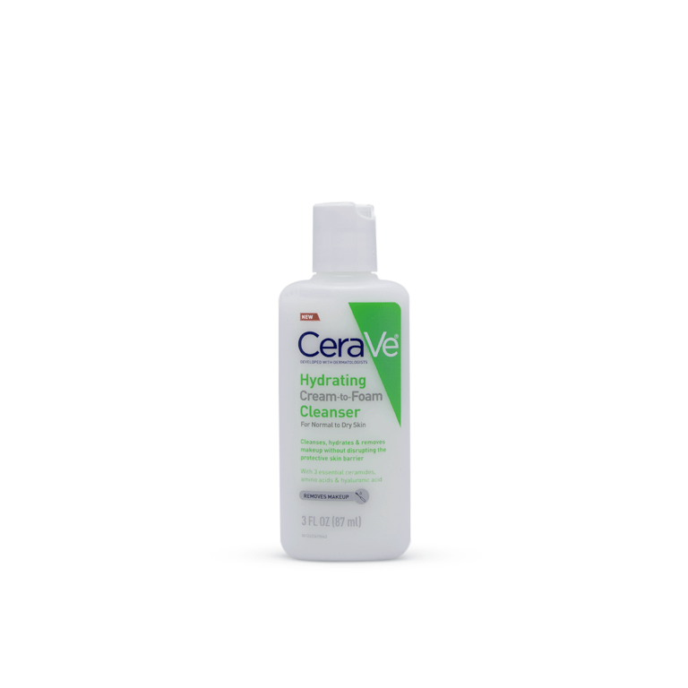 Mini Cerave Hydrating CreamtoFoam Cleanser (87ml) Dreamskinhaven
