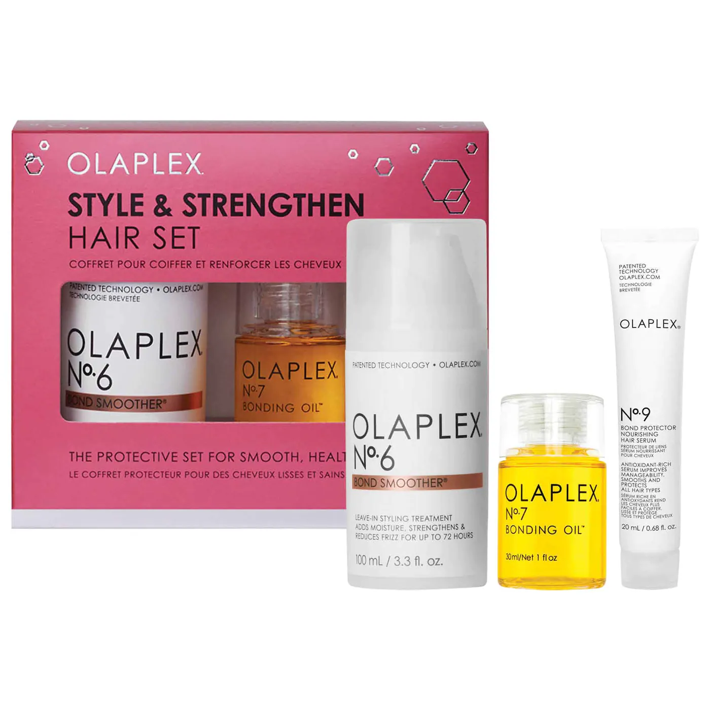 Olaplex Style & Strengthen Hair Set, No. 6, No. 7, & Mini No. 9 -  Dreamskinhaven