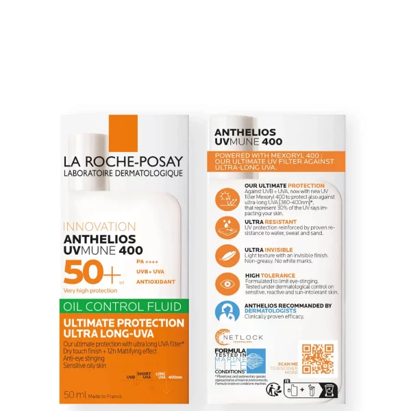 La Roche-Posay Anthelios Oil Control Fluid SPF50+ for Oily Blemish-Prone Skin 50ml Dreamskinhaven