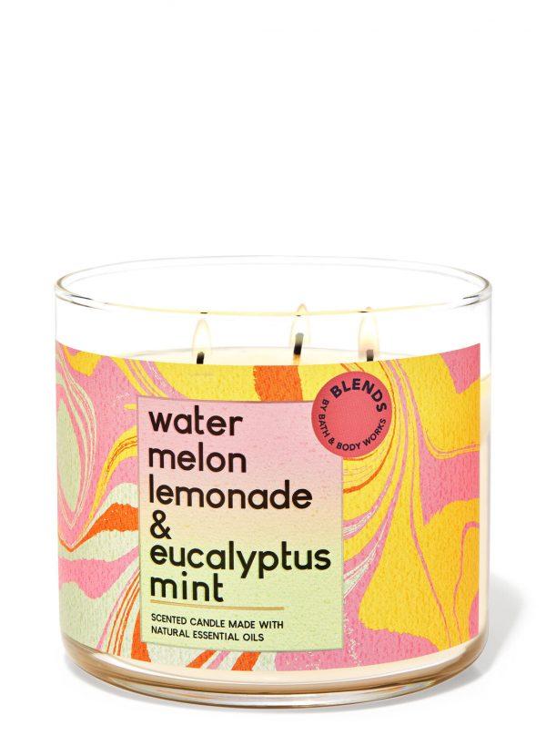 Watermelon Lemonade & Eucalyptus Mint 3-Wick Candle Dreamskinhaven