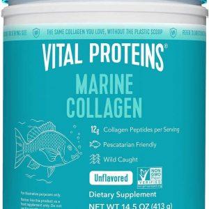 Vital Proteins Marine Collagen Peptides Powder Supplement for Skin Hair Nail Joint - Hydrolyzed Collagen - 12g per Serving - 7.8 oz Canister Dreamskinhaven