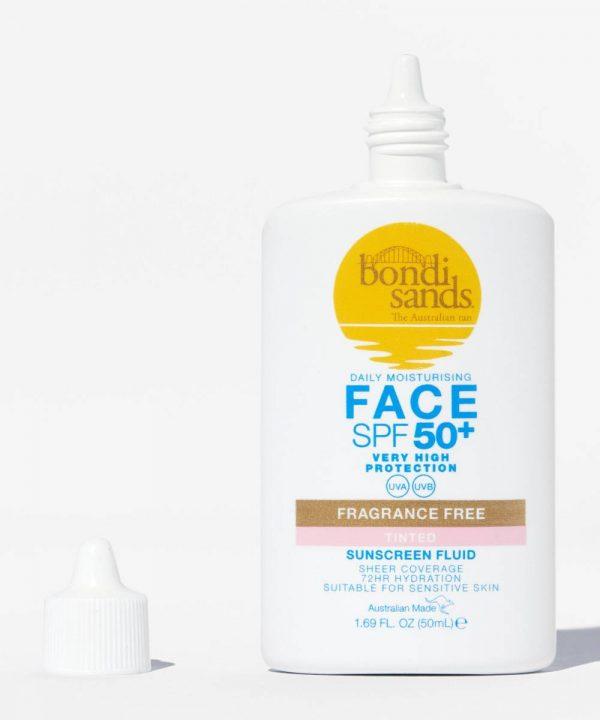 BONDI SANDS SPF 50+ Fragrance Free Tinted Face Fluid Dreamskinhaven