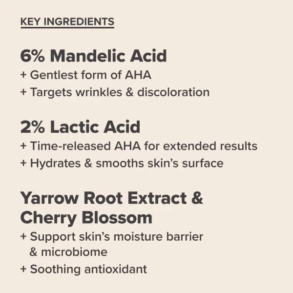 Paula's Choice Skin Perfecting 6% Mandelic Acid + 2% Lactic Acid Liquid Exfoliant Dreamskinhaven