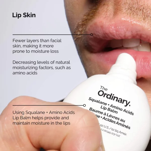 The Ordinary Squalane + Amino Acids Hydrating Lip Balm Dreamskinhaven