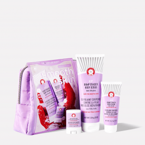 First Aid Beauty Snowed In with Smooth Skin Body Holiday Kit and Travel Bag Dreamskinhaven