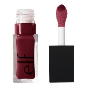 Close-up of e.l.f. Glow Reviver Lip Oil bottle and applicator in a chic design