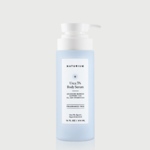 Naturium Urea 5% Body Serum for dry, rough skin – fragrance-free body moisturizer with urea, glycerin, and vegan amino acids