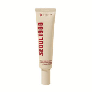 Standalone Seoul 1988 Eye Cream tube on a clean white background showing vertical red Seoul 1988 logo