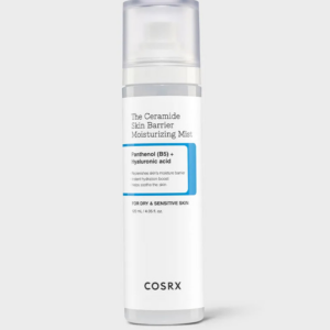 Image 1 COSRX The Ceramide Skin Barrier Moisturizing Mist bottle front view highlighting ceramides, panthenol (B5) and hyaluronic acid