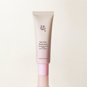 Beauty of Joseon Day Dew Sunscreen SPF 50+ tube product shot on a soft neutral background